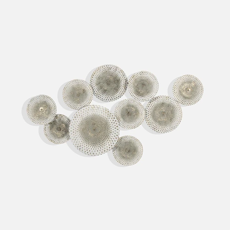 Rosalynn Floral Wall decor, White and Gold