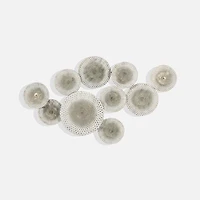 Rosalynn Floral Wall decor, White and Gold