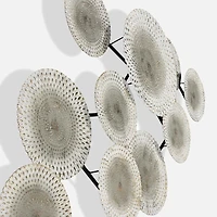 Rosalynn Floral Wall decor, White and Gold