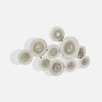 Rosalynn Floral Wall decor, White and Gold