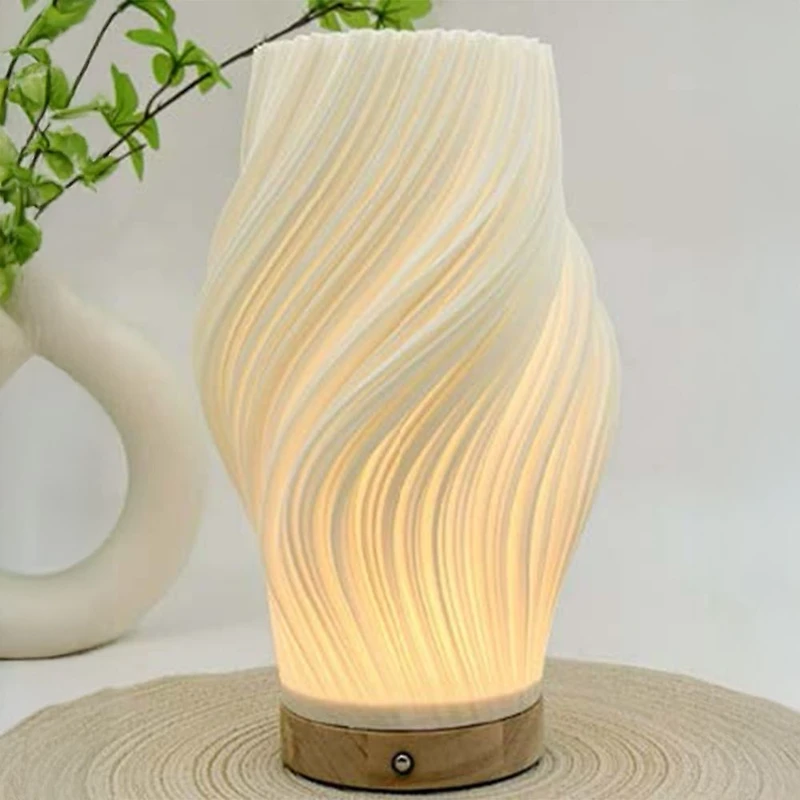 Veilleuse de chevet USB Rose - Naturel