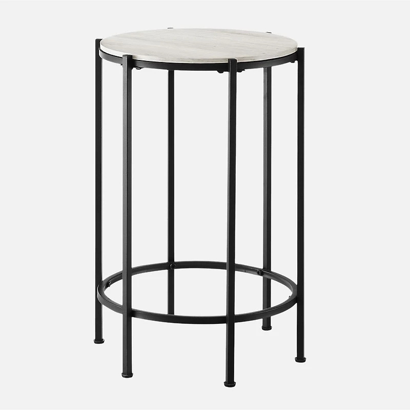 Roslyn Accent Table - Washed Oak