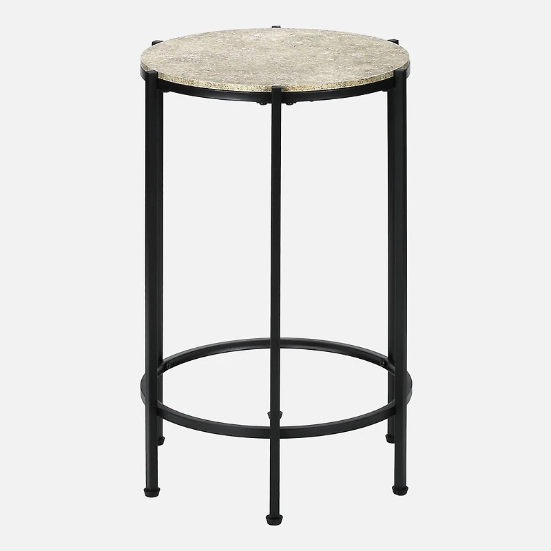 Roslyn Accent Table - Cream Stone