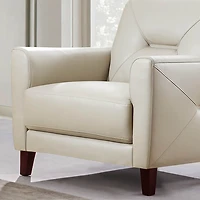 Mavis Leather Chair - Vanilla