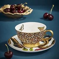 Creatures of Curiosity Leopard/Snake Teacup & Saucer by Spode