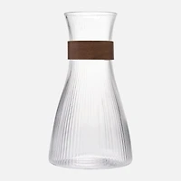 S&Co Luma Verres avec accent en bois, ensemble de 4