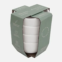 S&Co Oslo Opal Glass bols à collation, Ensemble de 4 