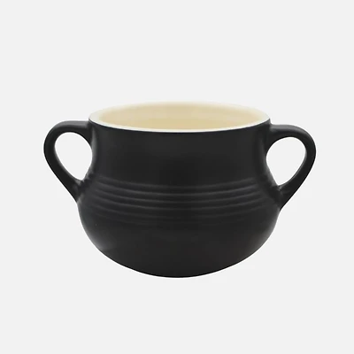 Vintage Bol à soupe à l'oignon - Noir