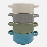 Stackable Stoneware Bowl - Assorted Colours