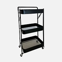 Chariot pliable Sandy à 3 niveaux - Noir