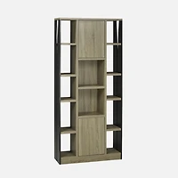 Sanda Display Shelf - Taupe/Black