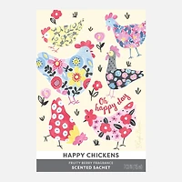Happy Chickens Fresh Scent Large Sachet - Fruity berry