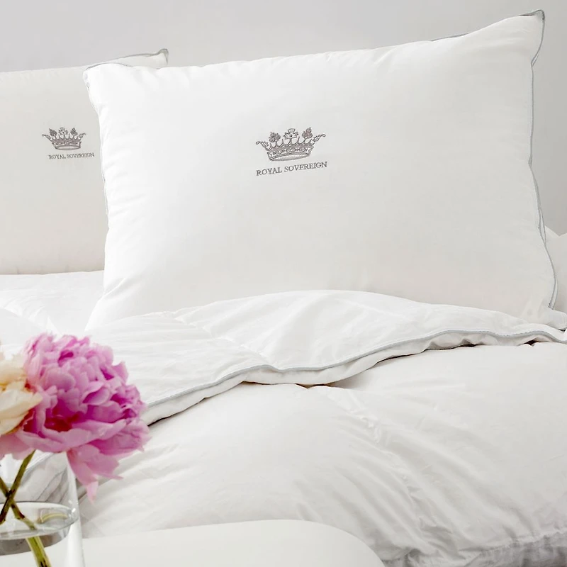 Oreiller 100% duvet blanc européen Royal Sovereign