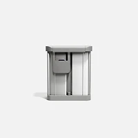 Recycler Rectangular Step Can, Brushed Stainless Steel, 58L 