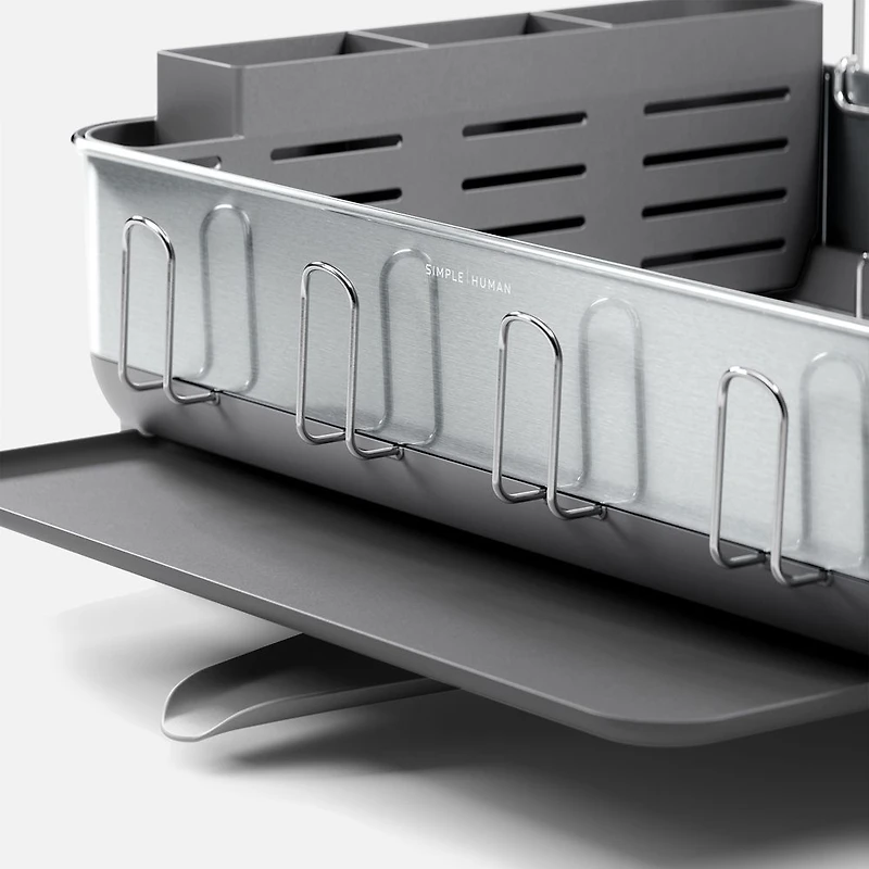 simplehuman Steel Frame Dishrack, Stainless Steel - Grey