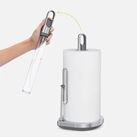 simplehuman Paper Towel Holder with Spray, Brushed Stainless Steel