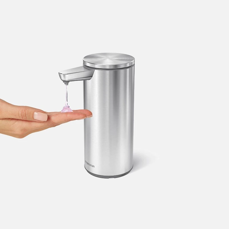 simplehuman Rechargeable Liquid Sensor Pump, Brushed Stainless Steel