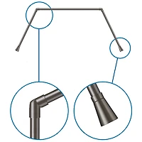 Linea Tringle pour fenêtre en baie - Bronze huilé