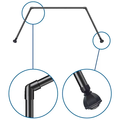 Venice Bay Window Rod - Black