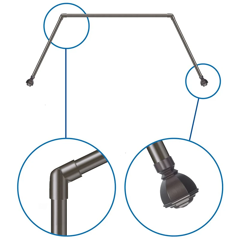 Venice Bay Window Rod - Oil Rubbed Bronze