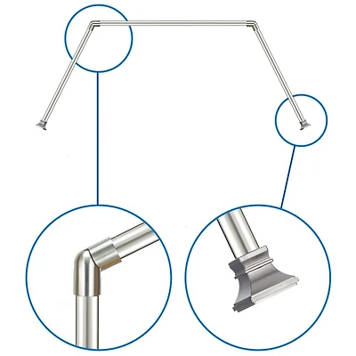 Versailles Tringle pour fenêtre en baie