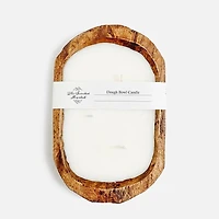 Brown Oval Dough Bowl Scented Candle  - Casmere