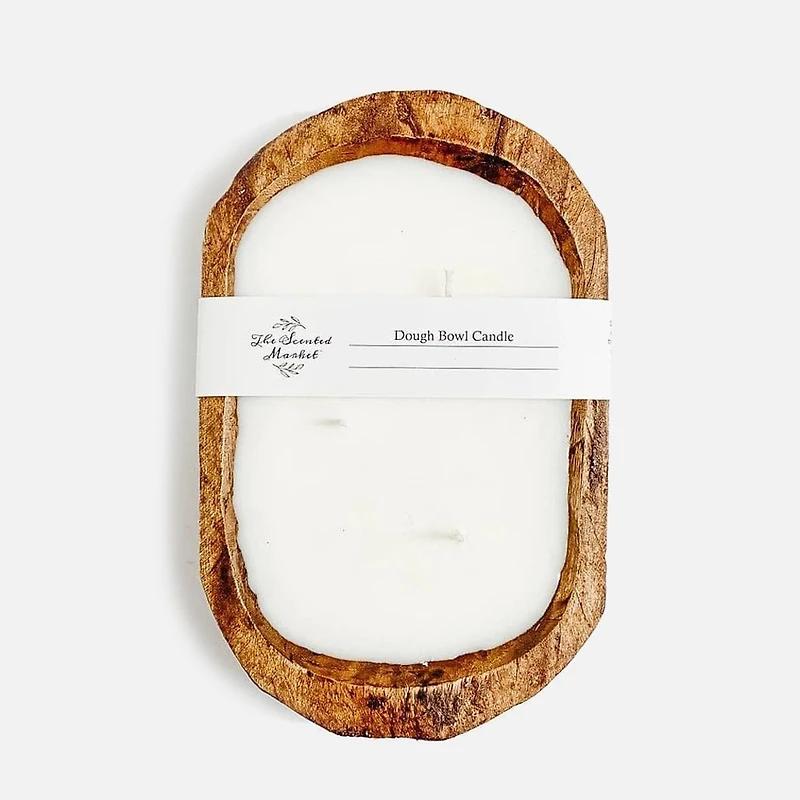 Brown Oval Dough Bowl - Eucalyptus & Lavender