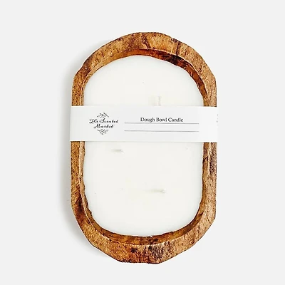 Brown Oval Dough Bowl - Eucalyptus & Lavender