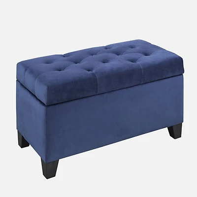 Soline Storage Ottoman - Navy