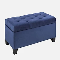 Soline Storage Ottoman - Navy
