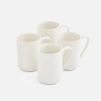 Ensemble de 4 tasses blanches 14 oz « Arbor » par Sophie Conran