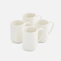 Ensemble de 4 tasses blanches 14 oz « Arbor » par Sophie Conran