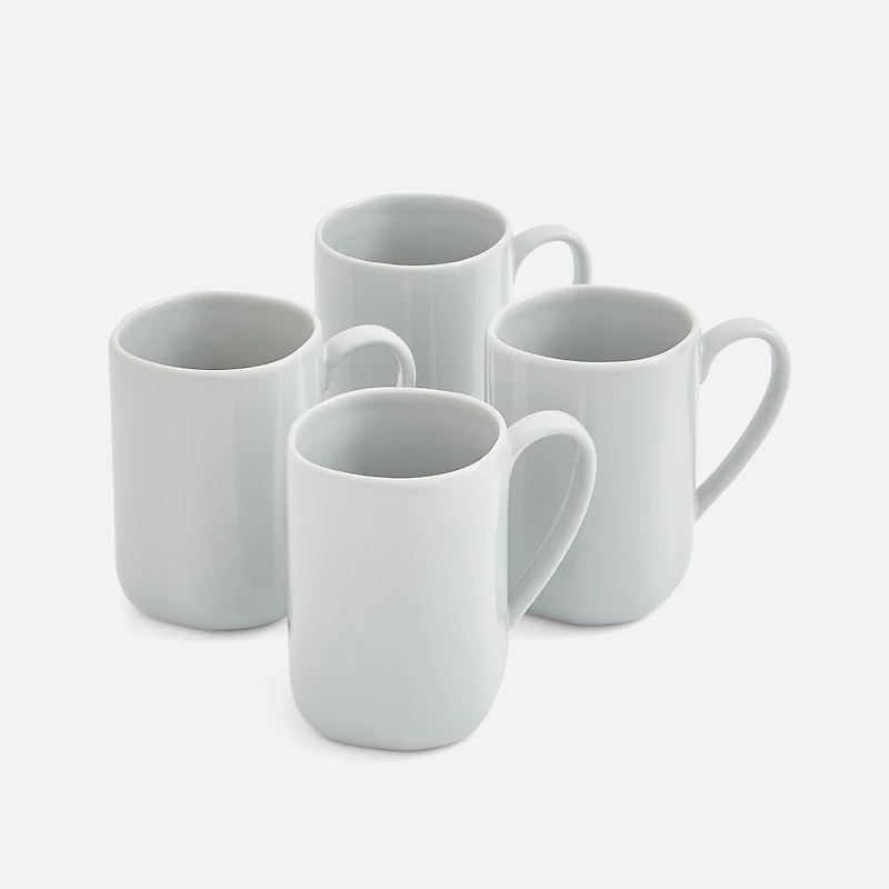 Ensemble de 4 tasses grises 14 oz « Arbor » par Sophie Conran