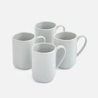 Ensemble de 4 tasses grises 14 oz « Arbor » par Sophie Conran