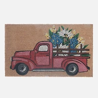 Coir Mat - Red Flower Truck