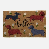 Tapis de coco - Hello, chiens