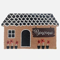 Paillasson de coco en forme de maison Bienvenue - 18 x 30 po