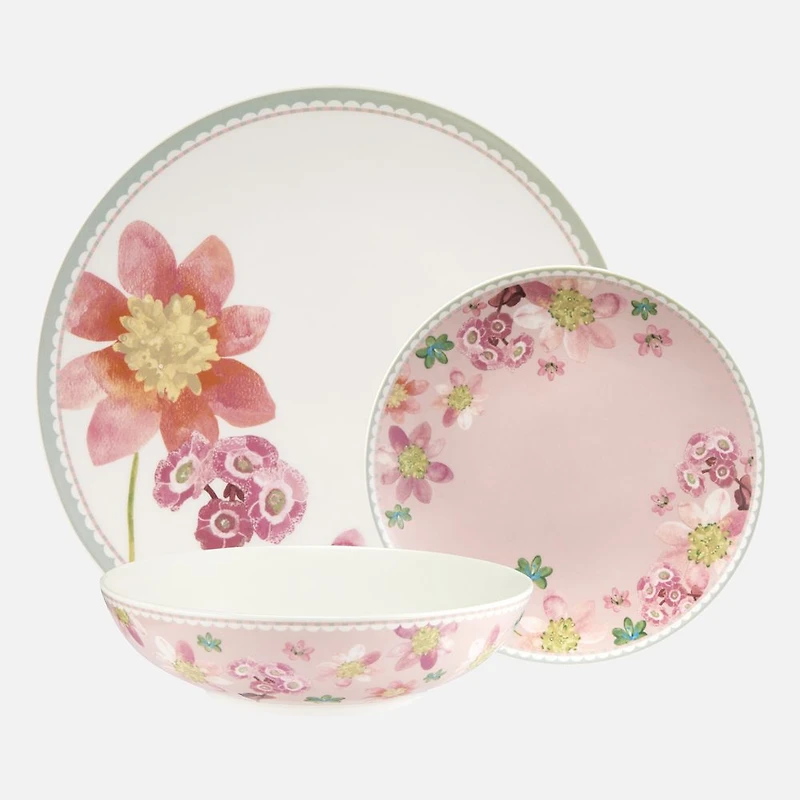 Maxwell & Williams Primula Ens/12pc Vaisselle-Rose 