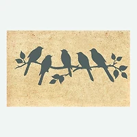 BIRD FAMILY TREE Tapis de Coco