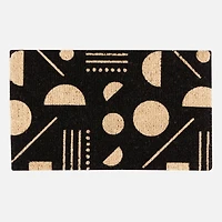 Domino Coir Rug - Black