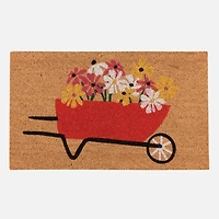 Green Thumb  Wheel Barrel Coir Rug