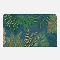 Haven Tapis de coco - Bleu/Vert