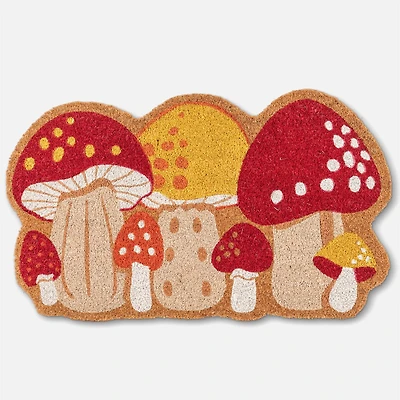 Coir Rug, Gathered Mushrooms Shaped