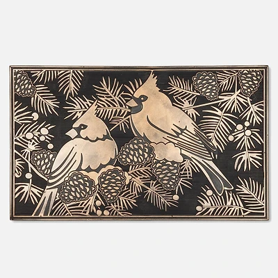 Coir Rug, Tan - Cardinals, 18" x 30"