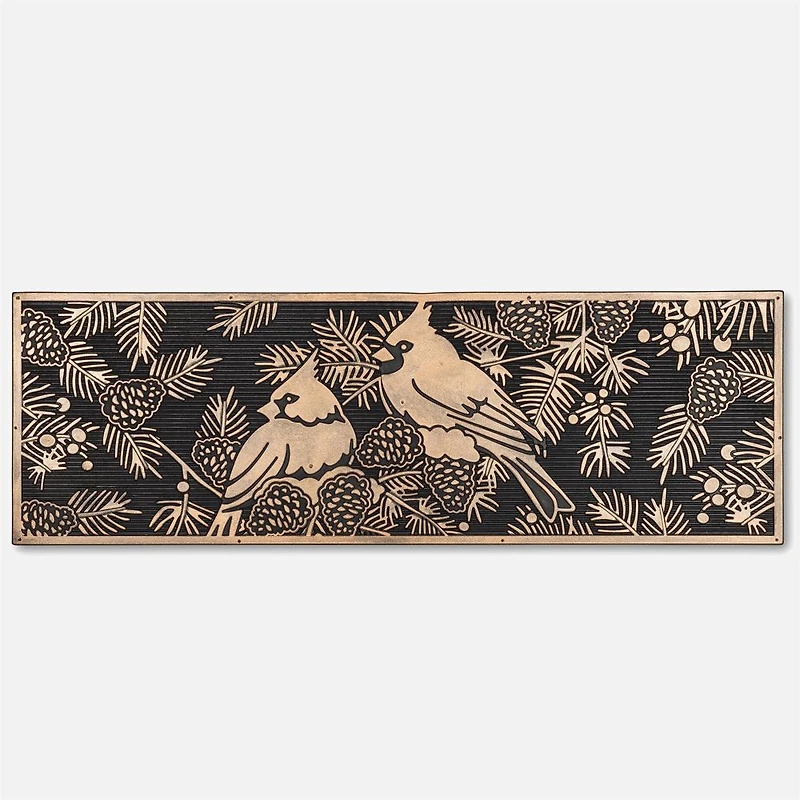 Coir Rug, Tan - Cardinals, 9.5" x 30"