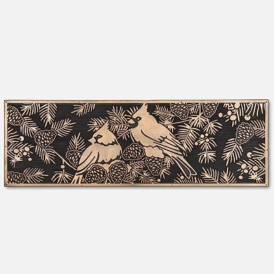Coir Rug, Tan - Cardinals, 9.5" x 30"