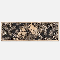 Coir Rug, Tan - Cardinals, 9.5" x 30"