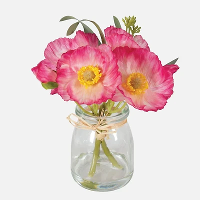 Arrangement de pavot dans un vase 