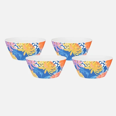 Sunburst Melamine Bowl, Set of 4 - 15 x 7cm 