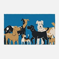 Coir Mat - Group of Dogs